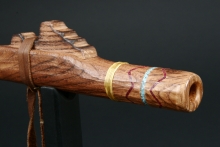 Black Locust Wood Native American Flute, Minor, Mid A-4, #D3L